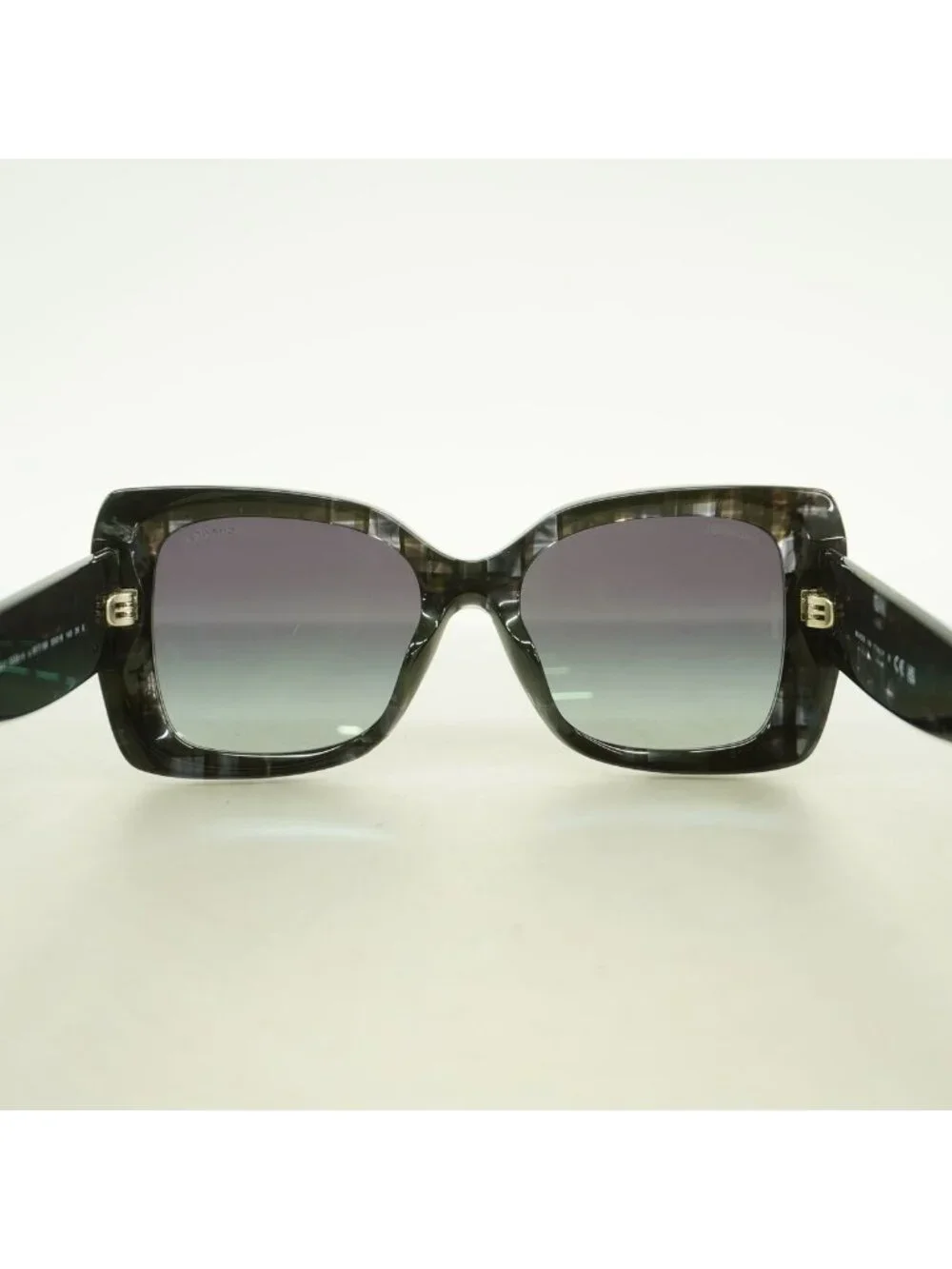 Chanel Sunglasses Acetate Black Silver Eyewear